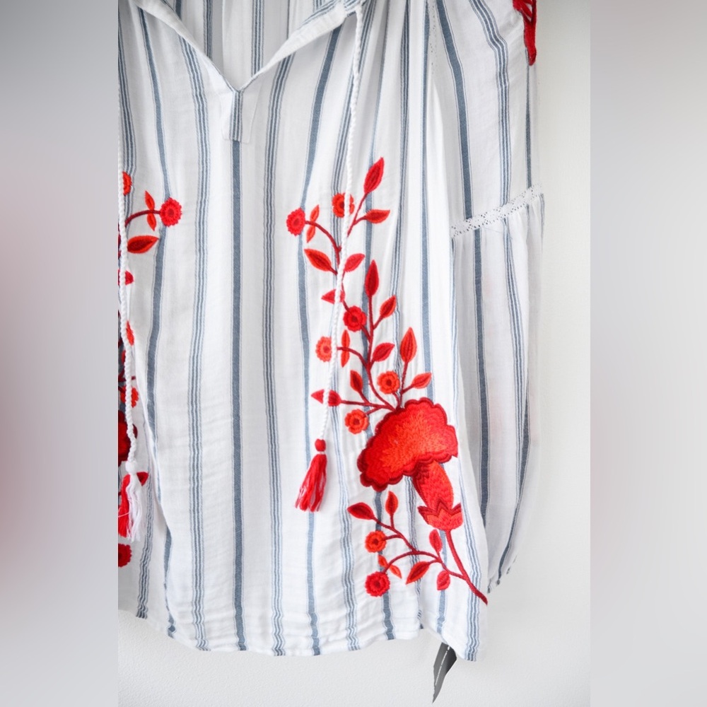 INC International Concepts Floral Bohemian Shirt - Picture 2 of 6